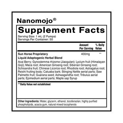 Quicksilver Scientific NanoMojo - Male-Specific Endurance Elixir & Energy Boost Support - 19 Herbs Including Epimedium for Men, Rhodiola Extract, Herbal Ginseng, and Adaptogenic Herbs (1.7oz / 50ml) Quicksilver ScientificBuy Supplements Australia