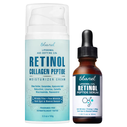 Ebanel Bundle of 2.5% Retinol Moisturizer and Serum Ebanel buy supplements Au