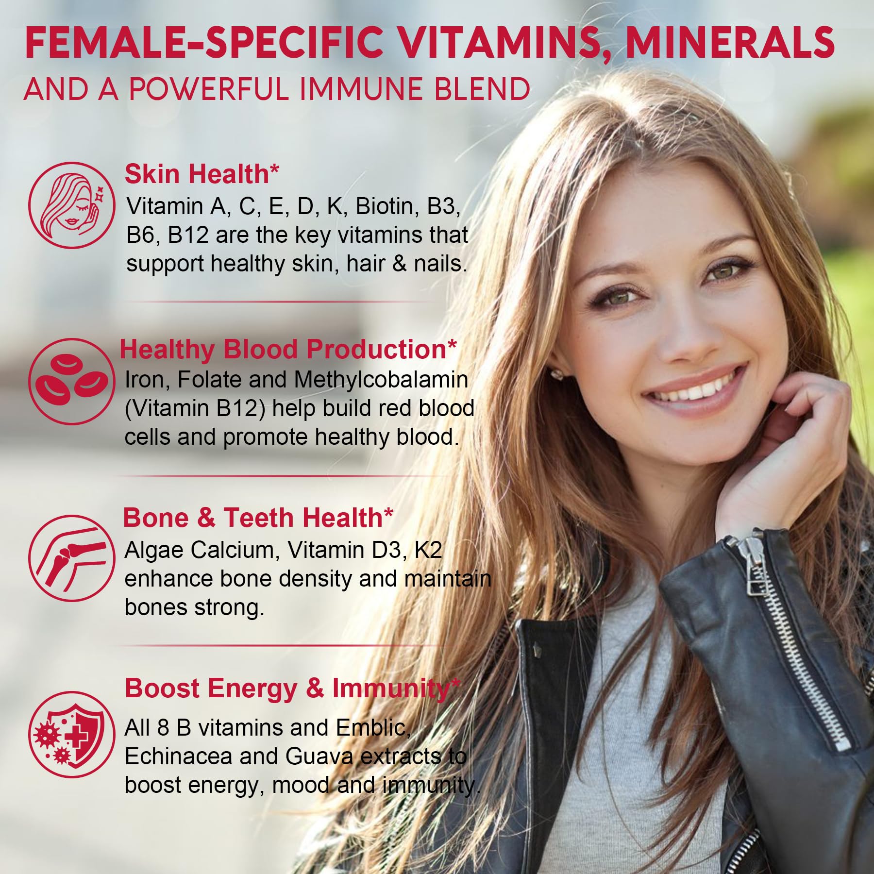 Methylated Multivitamin for Women Gummies, Calcium, D3 K2, Methylfolate & B12, Inositol, Daily Vitamin A C E, B Complex, Biotin, Zinc NextdiaBuy Supplements Australia