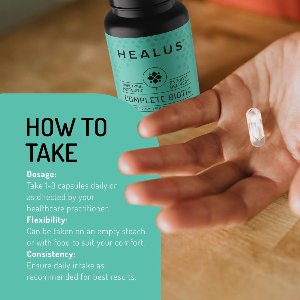 Healus Complete Biotic - Postbiotic Tributyrin Supplement - Postbiotics for Gut Health - Butyrate Gut Health Supplement HealusBuy Supplements Australia