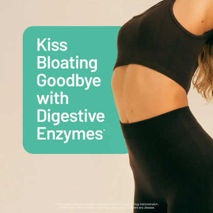 NatureWise Digestive Enzymes - Multi Enzymes with Probiotics + Prebiotics - Post Mealtime Comfort & Bloating Support + Aids Digestion and Gut Health - Soy-Free, Non-GMO - 60 Capsules[1-Month Supply] NatureWiseBuy Supplements Australia