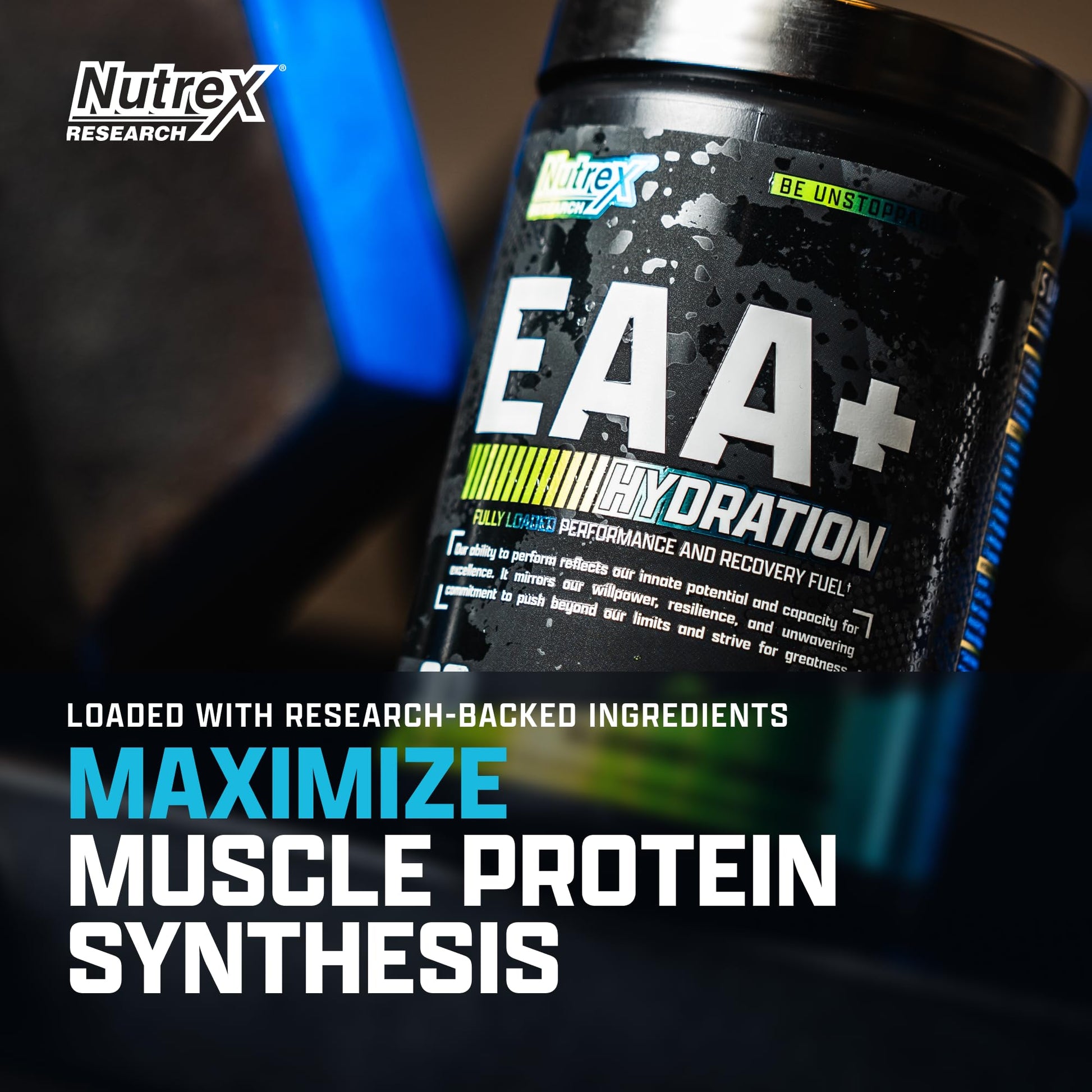 Nutrex Research EAA Hydration | EAAs + BCAA Powder | Muscle Recovery, Strength, Muscle Building, Endurance | 8G Essential Amino Acids + Electrolytes | Blueberry Lemonade 30 Servings Nutrex Research buy supplements Au
