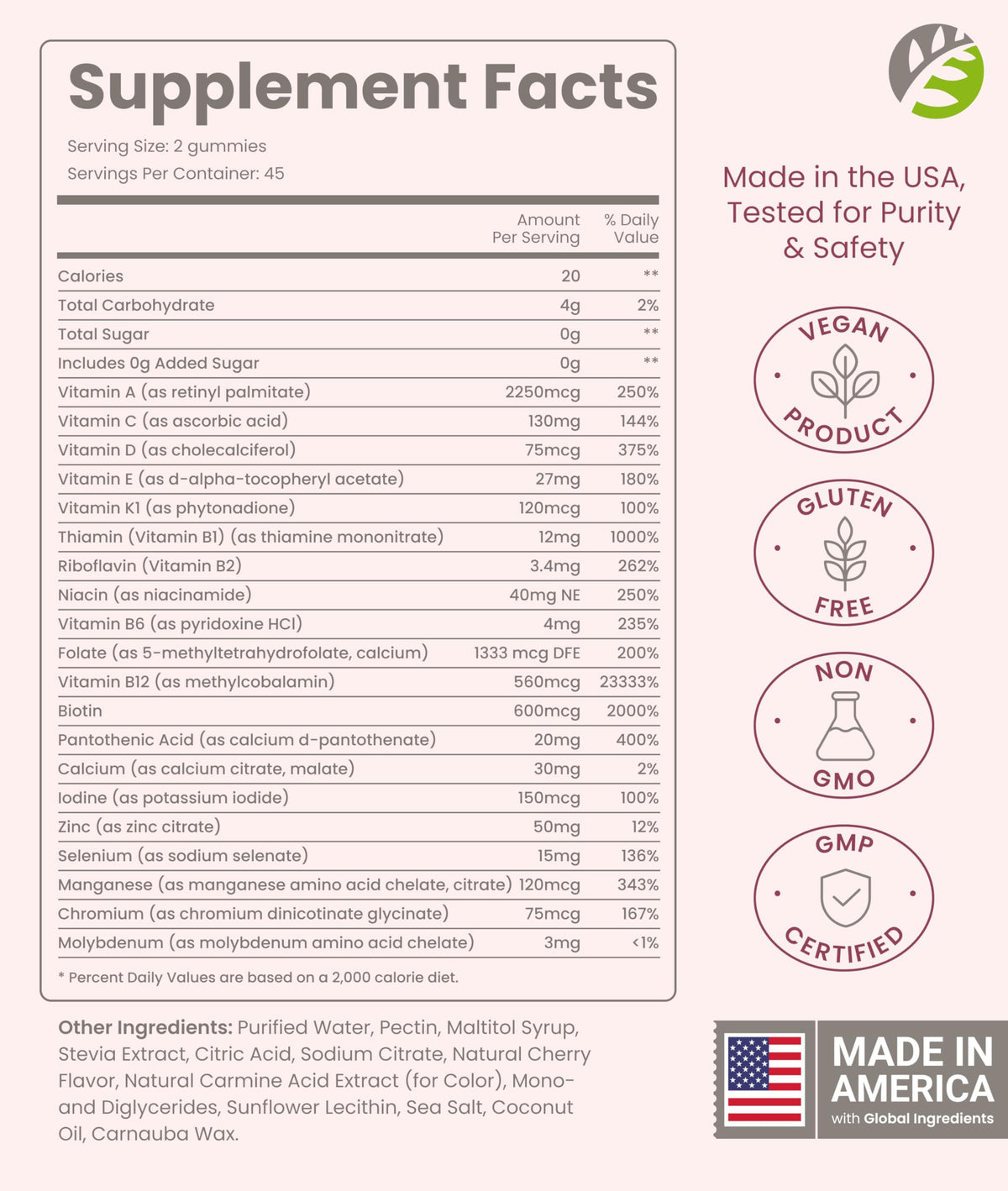 BariSlim Advanced Bariatric Multivitamin Gummies - Specially Formulated Bariatric Vitamins for Patients After Weight Loss Surgery - Supports Energy & Immune Health | Cherry (90 Vegan Gummies) BariSlim buy supplements Au