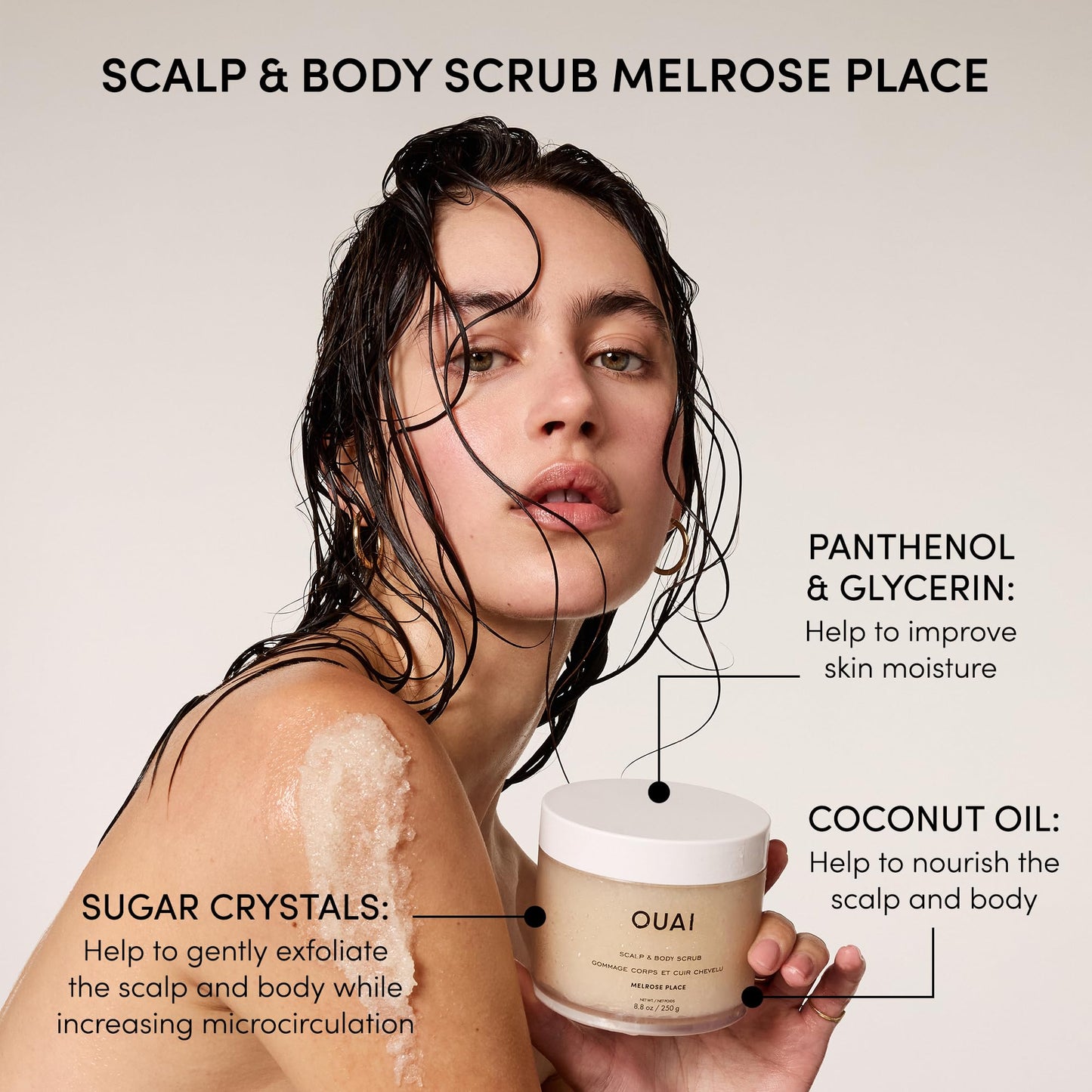 OUAI Hair Care Set - Clarifying Shampoo & Exfoliating Scalp Scrub - Deep Cleansing & Balancing - Hair Care Kit with Detox Shampoo & Travel Size Sugar Scrub for Scalp (2 Count) OUAIBuy Supplements Australia