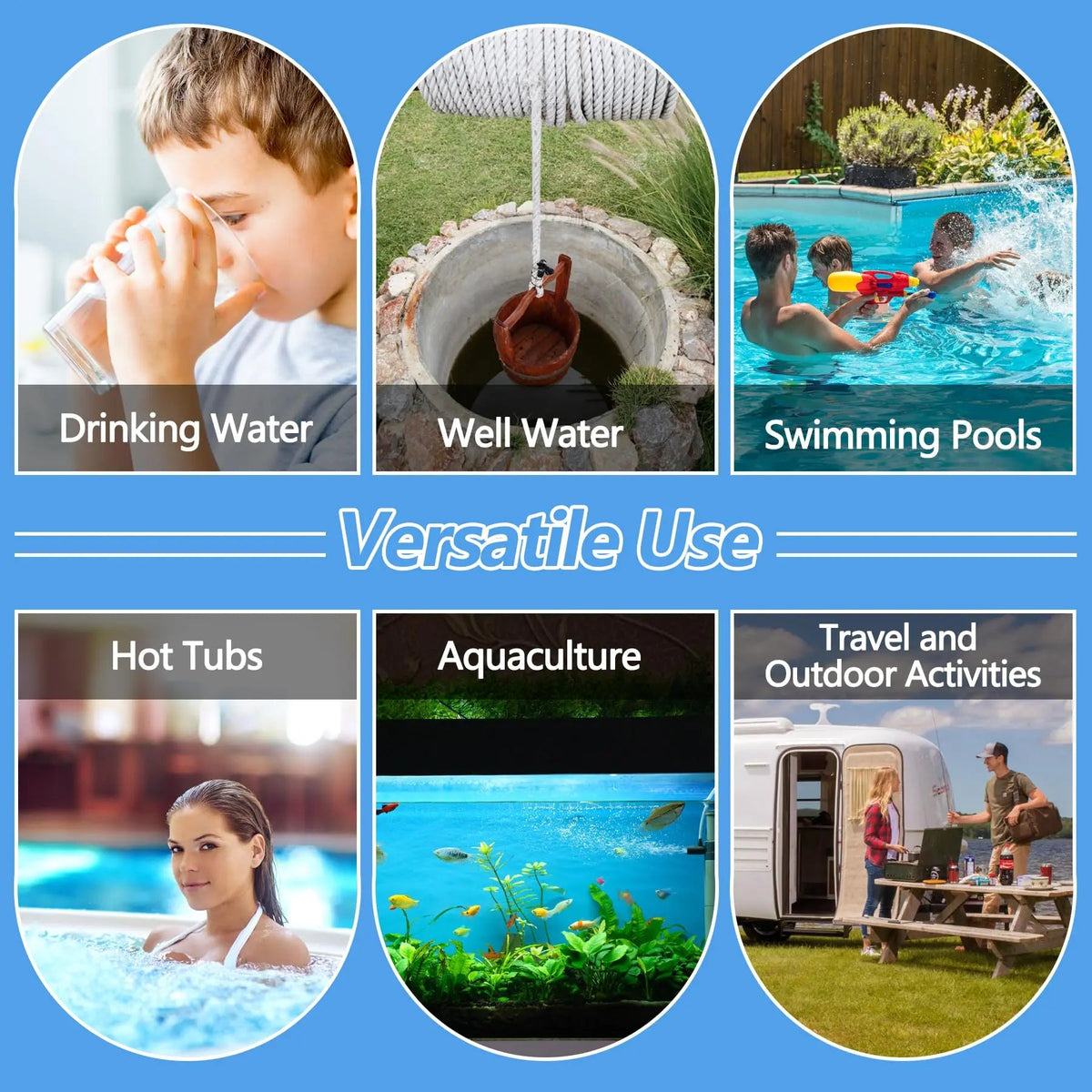 Coliform Bacteria Test Kit: 12-Pack Easy at-Home Well, Tap, Pool, Spring, Pond, Lake Drinking Water Quality Test FUNSWTMBuy Supplements Australia