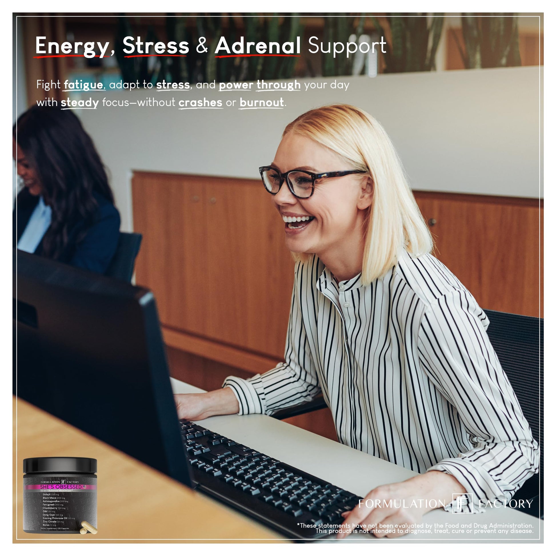 Formulation Factory She's Obsessed: 10-in-1 Hormone Balance Maximizer with Shilajit, Maca, Ashwagandha, DIM, Dong Quai, Zinc & More for Vitality & Balance – 120 Capsules 2 Months Formulation FactoryBuy Supplements Australia