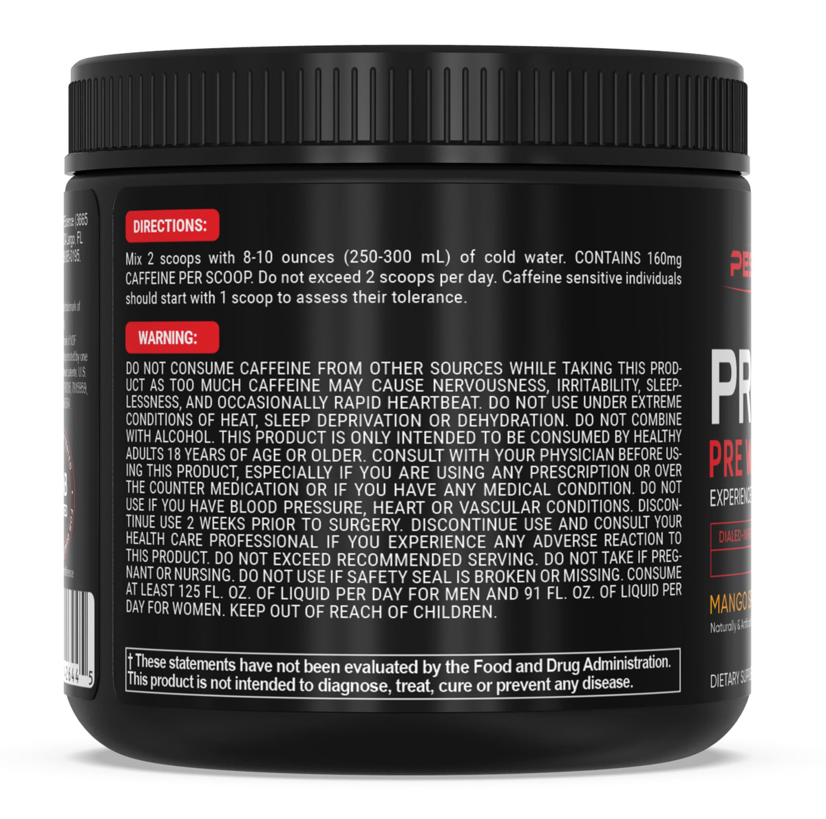 PEScience Prolific Pre Workout Powder for Men & Women with L-Citrulline Nitric Oxide Booster, Energy Powder & Nootropic for Focus – Preworkout Without Beta Alanine – 40 Scoops, Mango Splash PEScienceBuy Supplements Australia