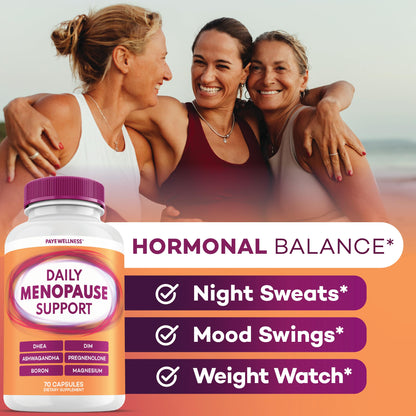 Menopause and Perimenopause Supplement for Women 10-1 Relief Formula for Hot Flashes, Night Sweats, Mood, Energy & Hormone – DIM, Ashwagandha, Vitamin D, DHEA, Zinc, Magnesium 2-Pack, 140 Capsules PAYÉBuy Supplements Australia