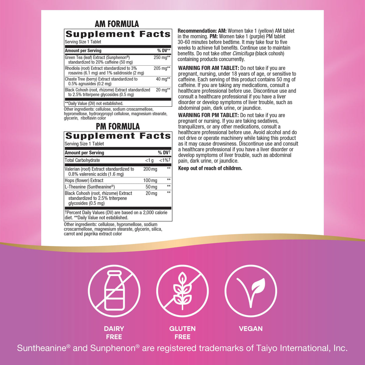 Nature's Way AM/PM PeriMenopause Formula, Perimenopause and PMS Symptom Support*, Hormone-Free, Hot Flashes*, PMS Symptoms*, Restful Sleep*, 30 AM & 30 PM Tablets Nature's WayBuy Supplements Australia