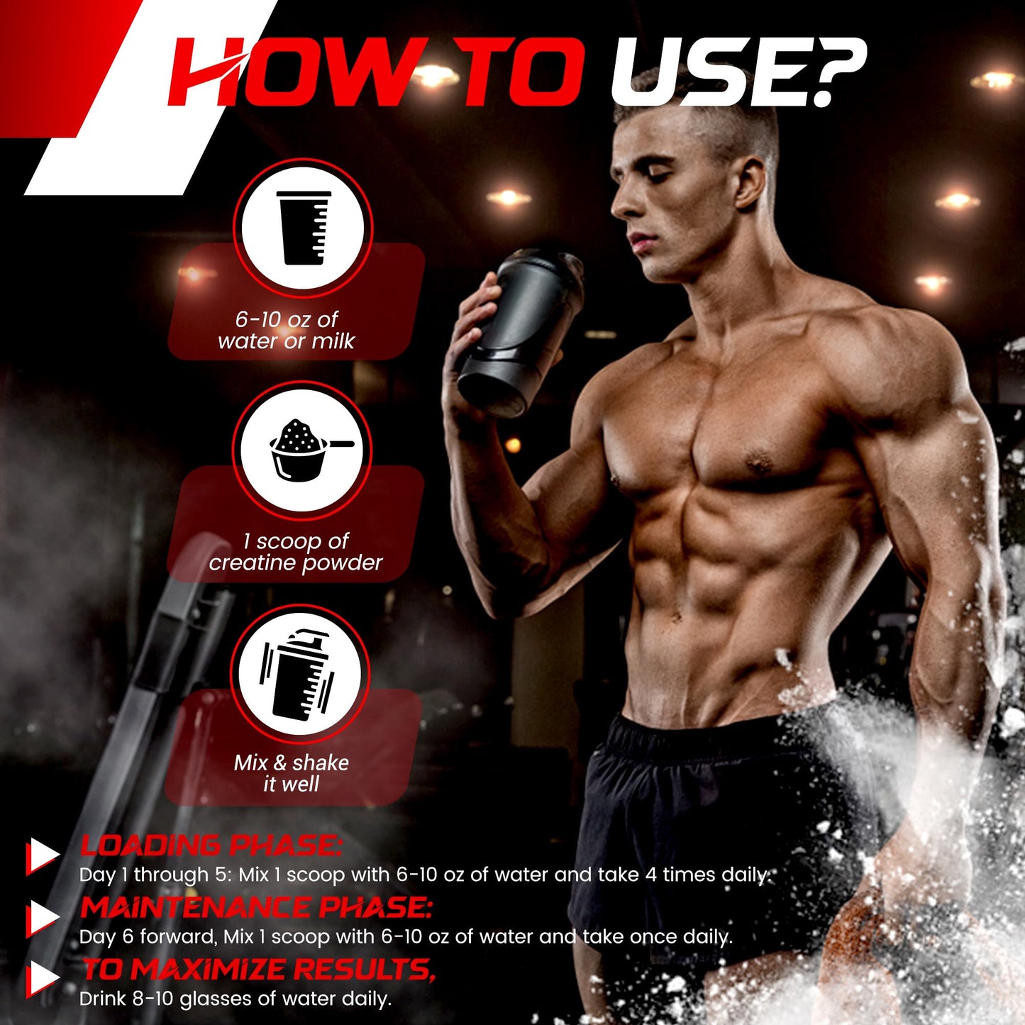 Creatine Monohydrate Powder - 5000mg Micronized for Muscle Growth, Enhanced WELLNESS LABSRXBuy Supplements Australia