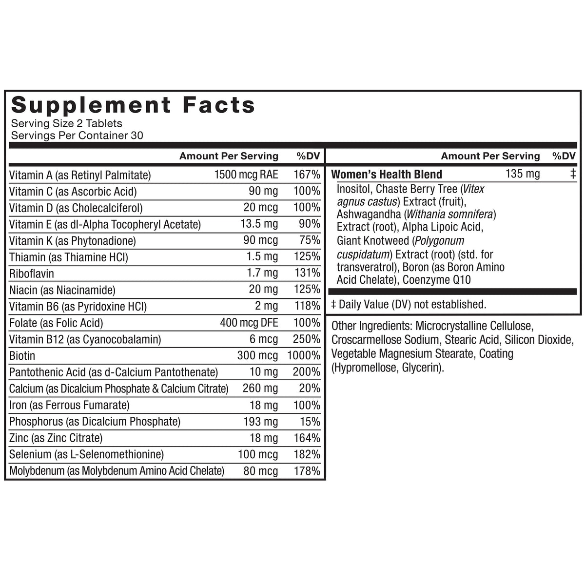 Force Factor Women’s Multivitamin, Multivitamin for Women to Support Hormone Balance, Energy, Immunity, and Gut Health, with 20 Vitamins & Minerals, Ashwagandha, Chasteberry, and More, 60 Tablets Force FactorBuy Supplements Australia