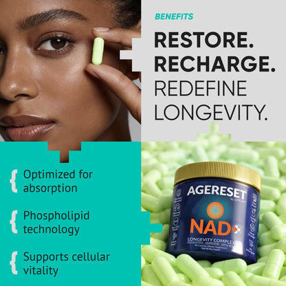 JoysLife AGERESET NAD Supplement NMN Alternative Liposomal + Gotu Kola for Women & Men w/Resveratrol, Quercetin, Gotu Kola JoysLifeBuy Supplements Australia