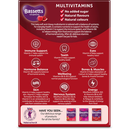 Bassetts Vitamins Adults Multivitamins, 60 Pastilles Bassetts VitaminsBuy Supplements Australia
