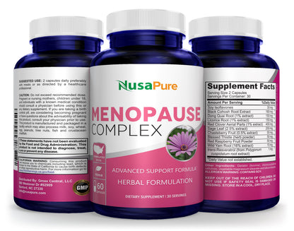 NusaPure Menopause Complex : Black Cohosh and Herbal Ingredients - 60 Capsules NusaPureBuy Supplements Australia