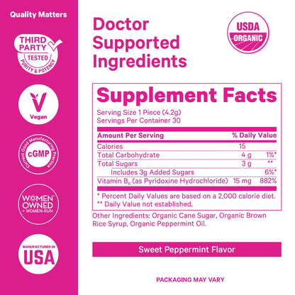 Pink Stork Mood and Stomach Relief Bundle - Magnesium Glycinate and Organic Peppermint Sweets for Morning Sickness and Motion Sickness, Mood Support Pink StorkBuy Supplements Australia