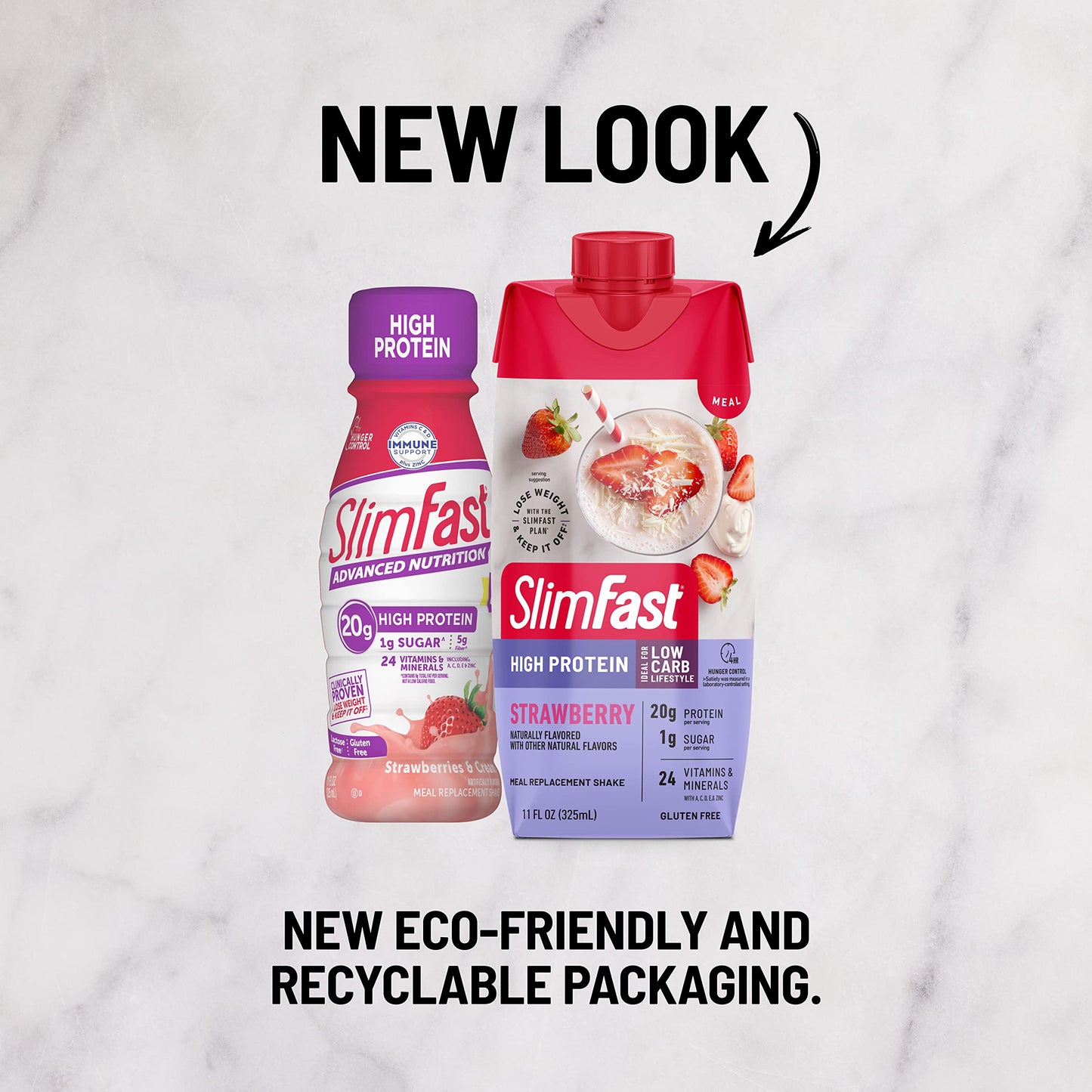 SlimFast Protein Shake, Strawberry- 20g Protein, Meal Replacement Shake Ready to Drink SlimFastBuy Supplements Australia