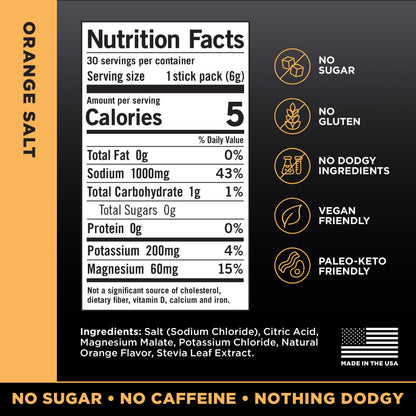 LMNT Zero Sugar Electrolytes - Orange Salt | Drink Mix | 30-Count Drink LMNTBuy Supplements Australia