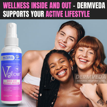 Dermveda Boric Acid BV Relief for Women - Natural Yeast Infection, Odor, Itch Relief Solution - Treats Yeast Infection Symptoms with Effective Boric Acid Formula. DermvedaBuy Supplements Australia