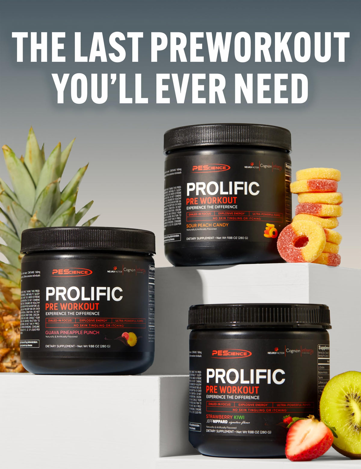 PEScience Prolific Pre Workout Powder for Men & Women with L-Citrulline Nitric Oxide Booster, Energy Powder & Nootropic for Focus – Preworkout Without Beta Alanine – 40 Scoops, Mango Splash PEScienceBuy Supplements Australia
