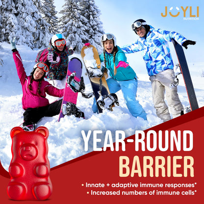 JOYLI Quercetin Gummies - Quercetin with Bromelain Zinc Vitamin C & Vitamin D3 - Quercetin Supplement 500MG for Immune System & Allergy - Quercetin for Kids and Adults - 60 Quercetin Chewable JOYLI NutritionBuy Supplements Australia