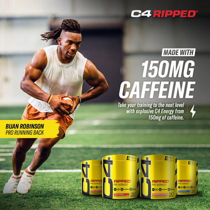 Cellucor C4 Ripped Pre Workout Powder ICY Blue Razz | Creatine Free + Sugar Free CellucorBuy Supplements Australia
