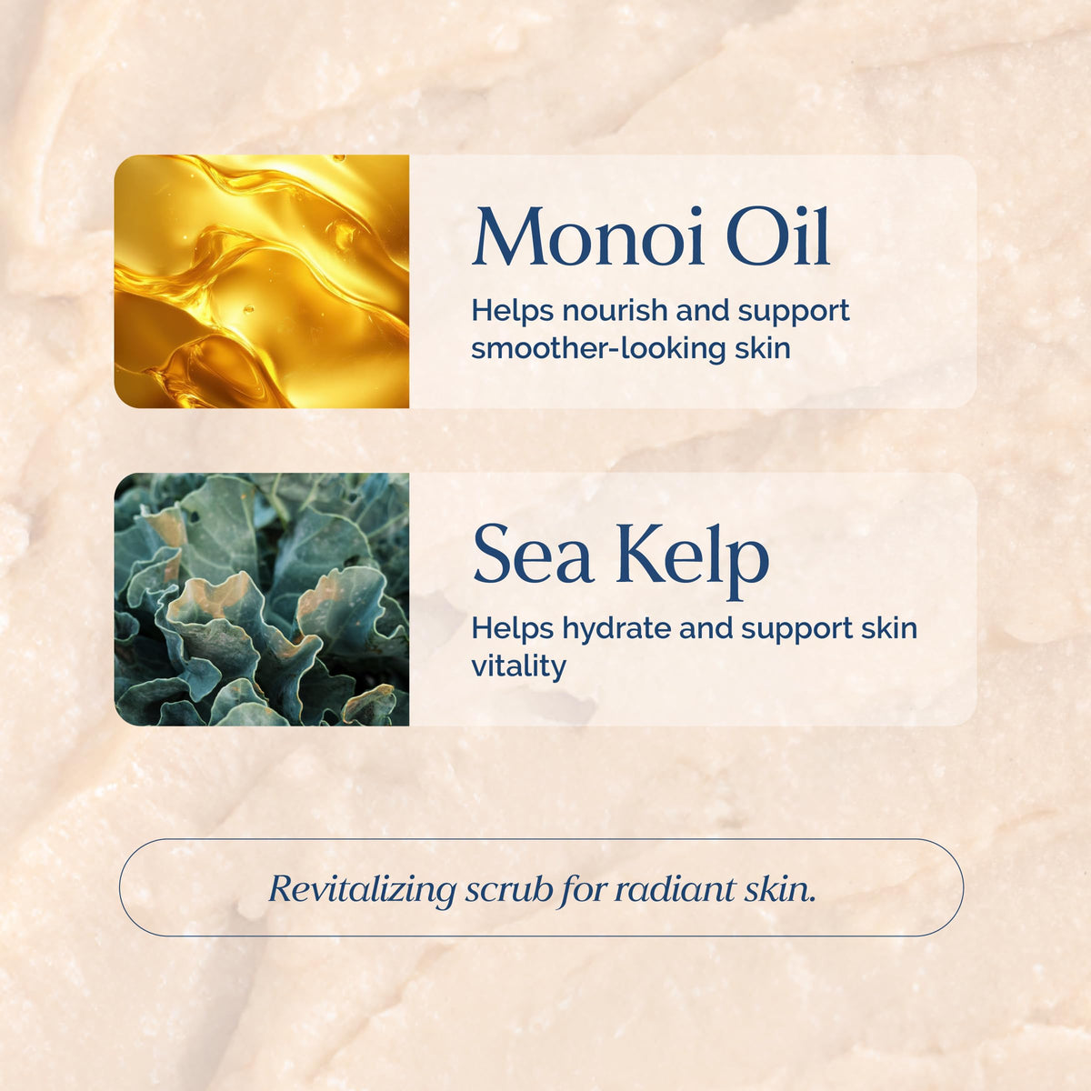 Exfoliating Face Scrub with Monoi Oil & Sea Kelp – Clarifying & Firming Facial Exfoliator with Natural Pumice – Vegan, Paraben-Free, 5.1 fl oz VITAMINS AND SEA BEAUTY buy supplements Au