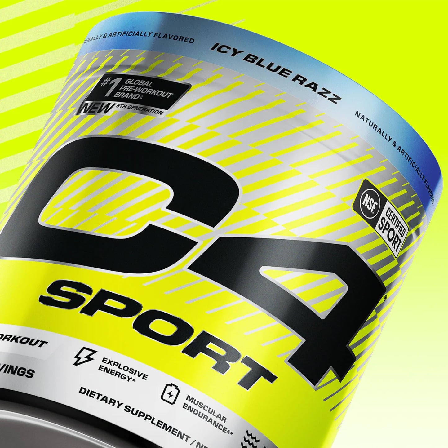 Cellucor C4 Sport Pre Workout Powder - NSF Certified for Sport - Elite Hydration - 200mg Caffeine + Creatine + Beta-Alanine