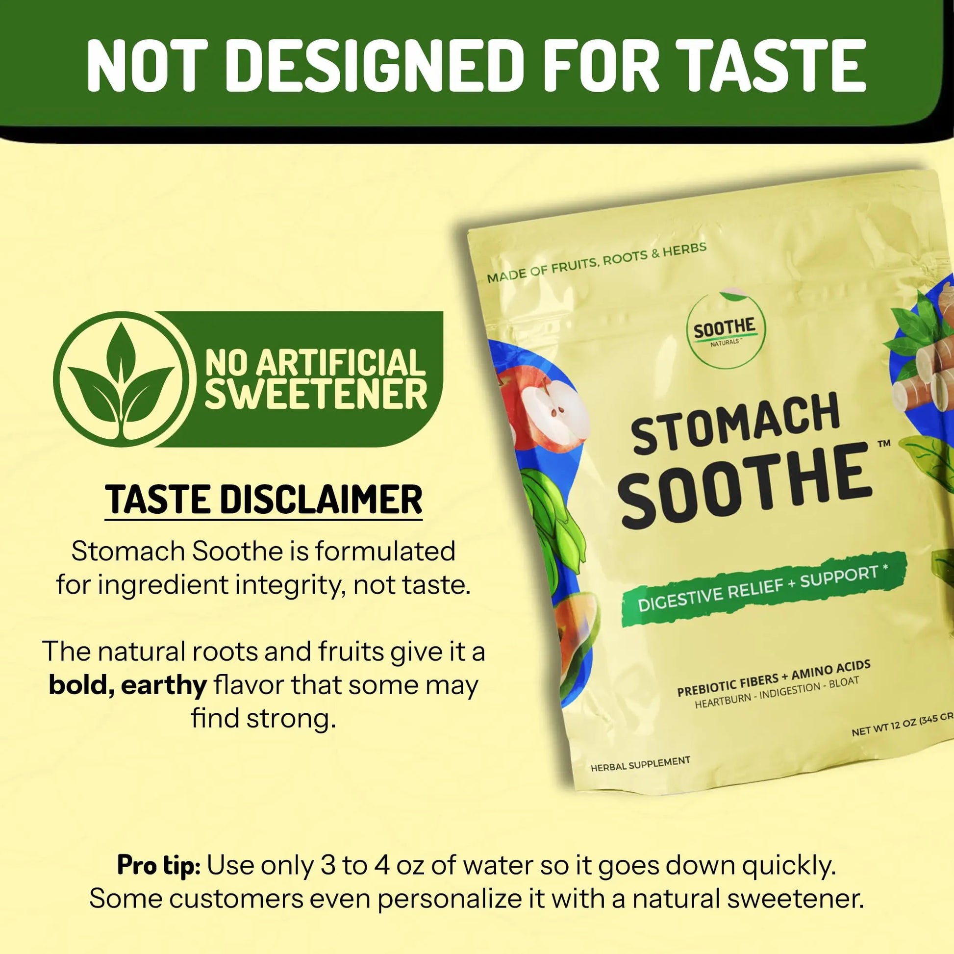 Stomach Soothe Soothe Naturals Acid Reflux Powder - L Glutamine for Gut Health, Acid Reflux Medicine, Leaky Gut Repair, Gut Lining Repair, Stomach Soothe canada supplements