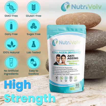 Nutrivolv Collagen Marine (1000mg) Supplement for Skin , Anti Ageing NutrivolvBuy Supplements Australia