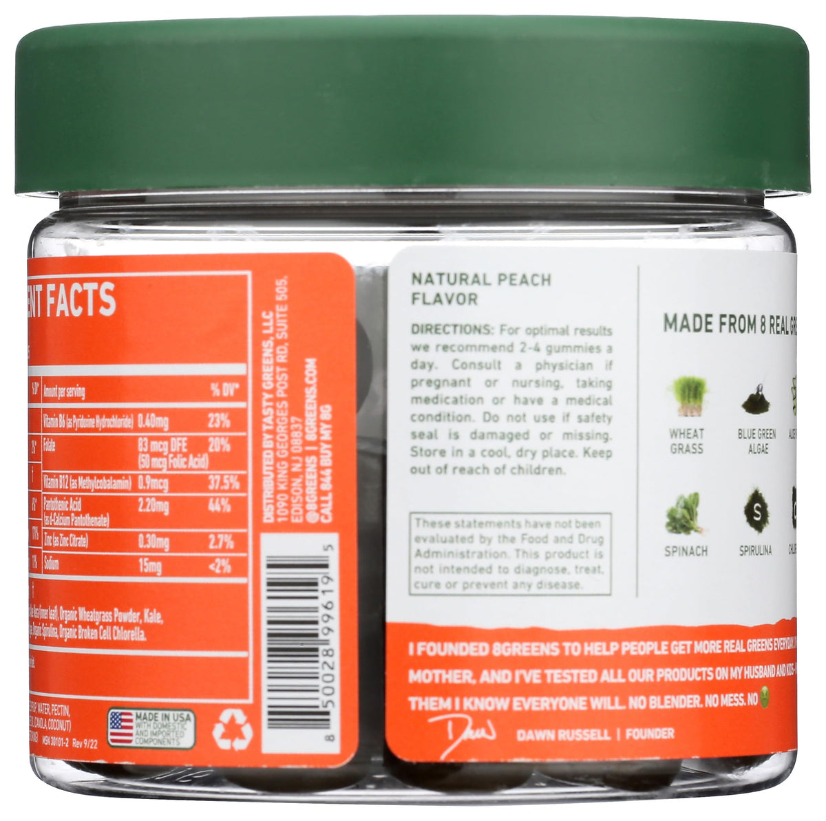 8Greens Daily Greens Gummies - Superfood Booster, Energy & Immune Support 8GreensBuy Supplements Australia