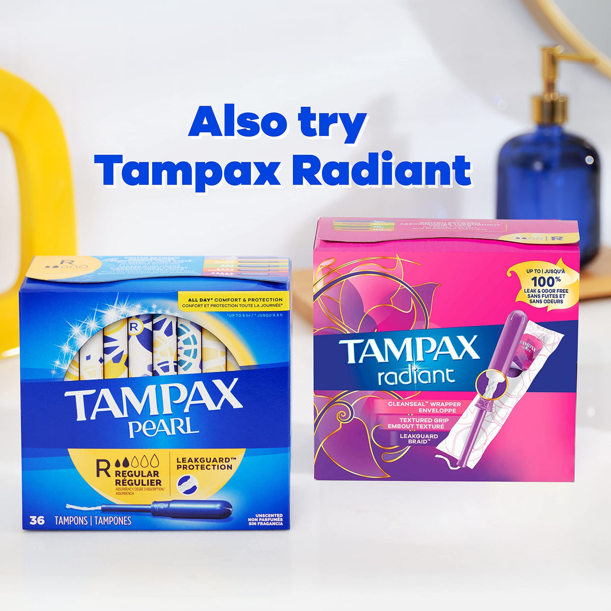Tampax Pearl Tampons Regular Absorbency, With Leakguard Braid, Unscented, 50 Count TampaxBuy Supplements Australia