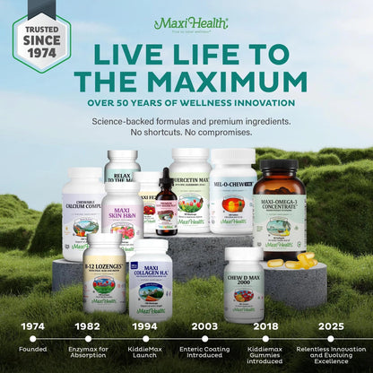 Maxi Health Multivitamin – Easy to Swallow Multi Vitamin Capsules with 30 Nutrients, Iron & Probiotics – Kosher Daily Multivitamins Small Capsules Maxi Health