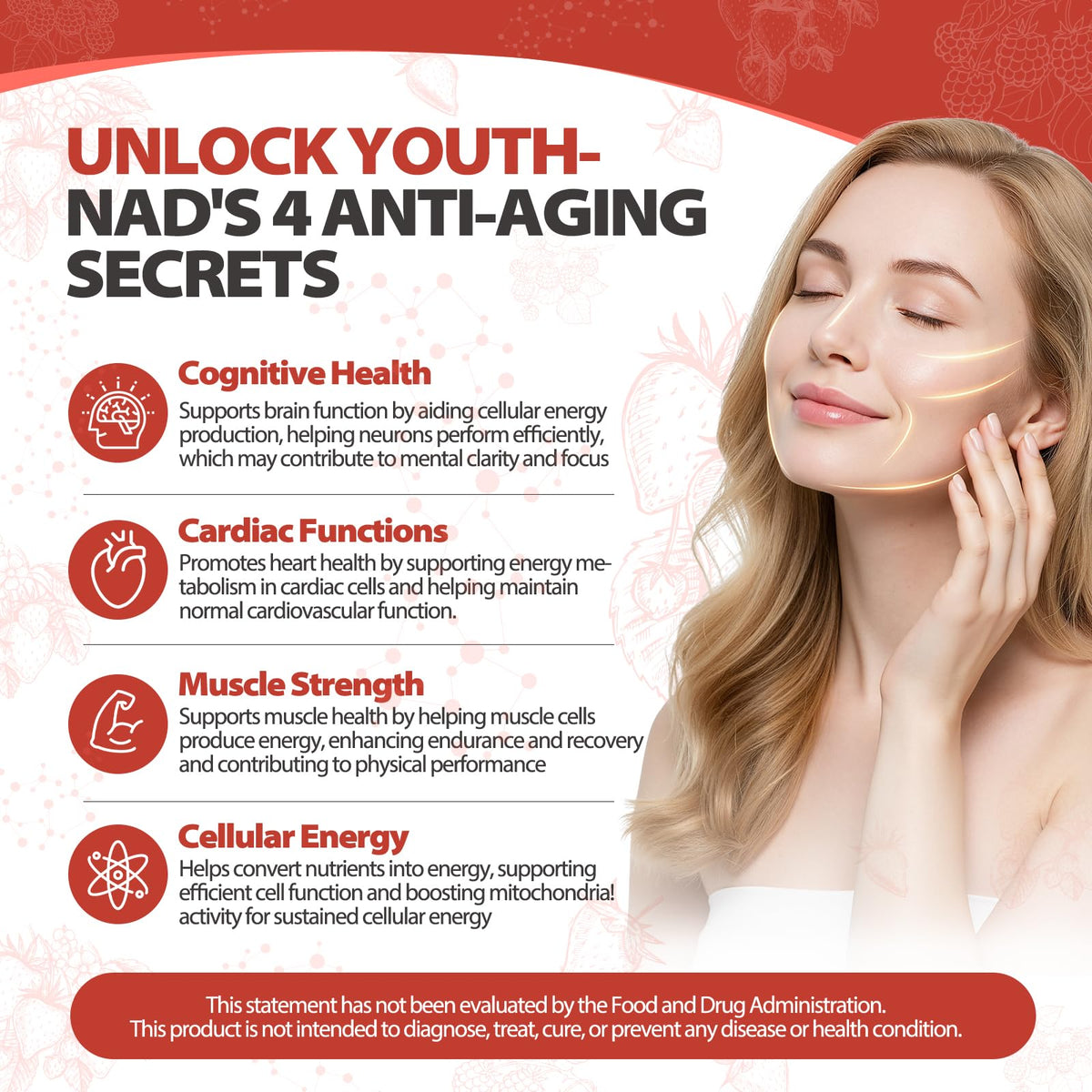 Zooone NAD+ Liquid Supplement 1000mg, Nicotinamide Riboside & Resveratrol, Extra Strength Berry Flavor Drink Mix for Energy, Focus & Anti-Aging -30 Pack ZoooneBuy Supplements Australia