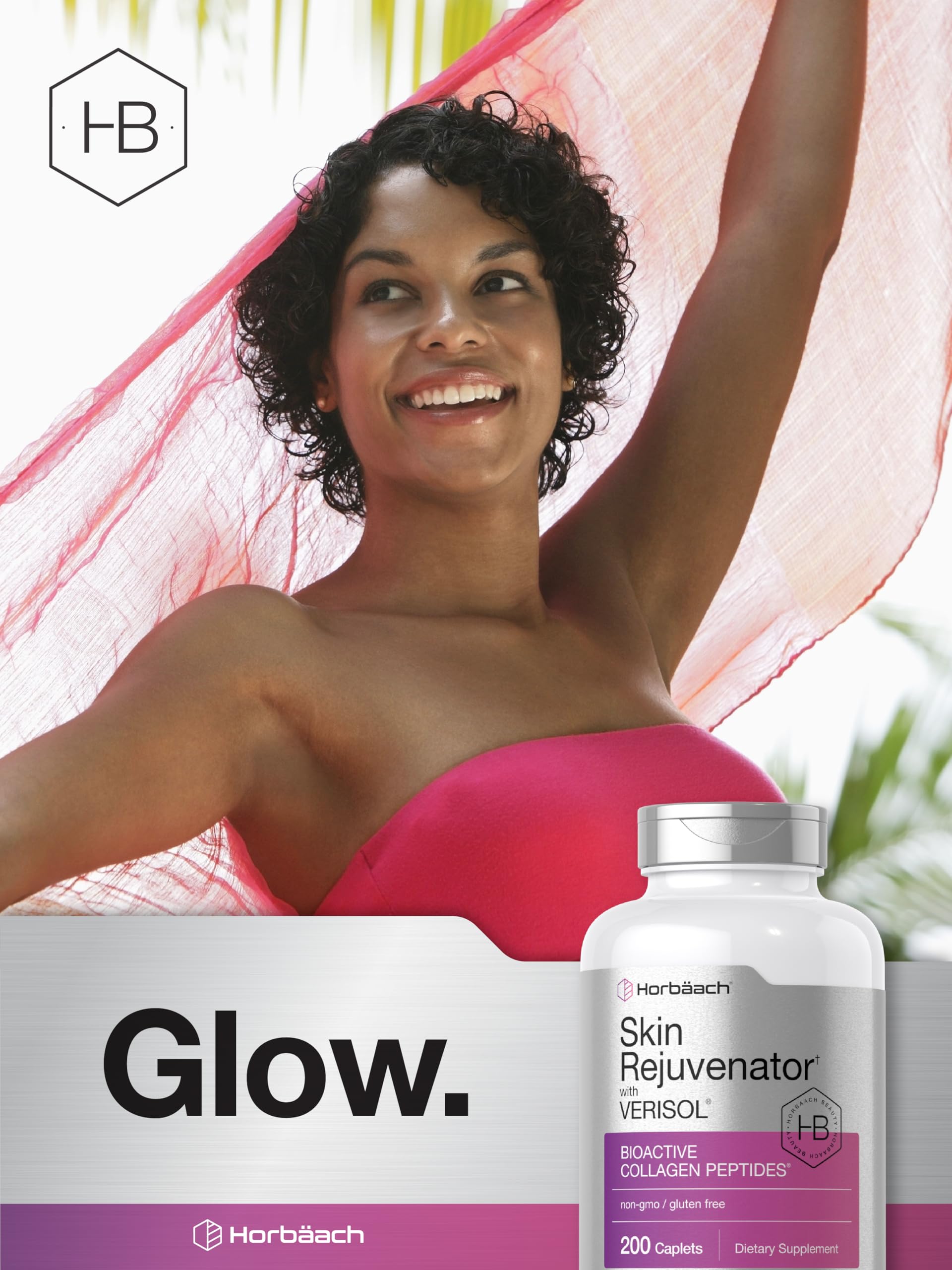Horbäach Skin Rejuvenator with Verisol | Bioactive Collagen Peptides | 200 Caplets | Non-GMO, Gluten Free Supplement Horbäach buy supplements Au