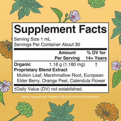 MaryRuth Organics USDA Organic Respiratory Health Liquid Drops with Mullein Leaf | Marshmallow Root & Elderberry | Mullein Drops for Lungs Herbal Blend | Immune Support Supplement | Vegan | 1 Fl Oz MARYRUTH'SBuy Supplements Australia