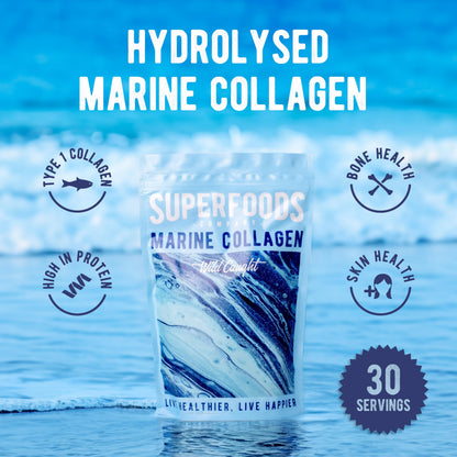 Superfoods Company - Hydrolysed Marine Collagen, Boosts Hair and Skin Health, Unflavoured Superfoods CompanyBuy Supplements Australia