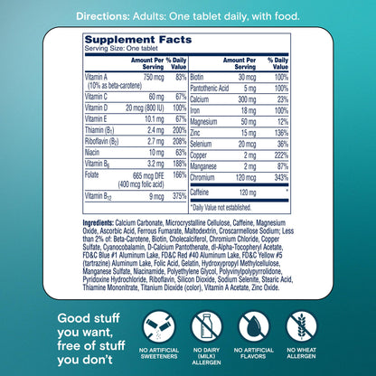 One A Day Women's Active Metabolism Daily Essential, Multivitamin for Women, Metabolism Support, Vitamins for Women with All 8 B-Vitamins, Vitamin D, Magnesium & More,120 Count ONE A DAYBuy Supplements Australia