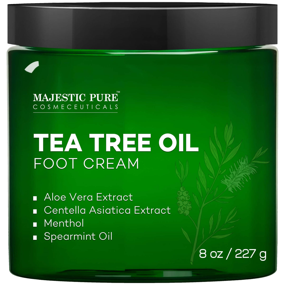 MAJESTIC PURE Athletes Foot Cream with Tea Tree Oil, Aloe & Spearmint - Hydrates MAJESTIC PUREBuy Supplements Australia