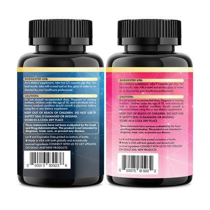Parrox Cortisol & Myo-Inositol Supplement Bundle, Soothe & Smooth Bundle, 13-in-1 Cortisol Balance, Magnesium, Ashwagandha, L-Theanine, D-Chiro Inositol, Folate, Berberine, Chasteberry (150 Capsules) ParroxBuy Supplements Australia