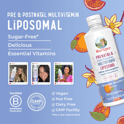 MaryRuth Organics Prenatal & Postnatal Multivitamin for Women | Sugar Free | Formulated for Pre-Conception, Pregnancy & Nursing | Prenatal Vitamins | Vegan | Non-GMO | Gluten Free | 30 Servings MARYRUTH'SBuy Supplements Australia