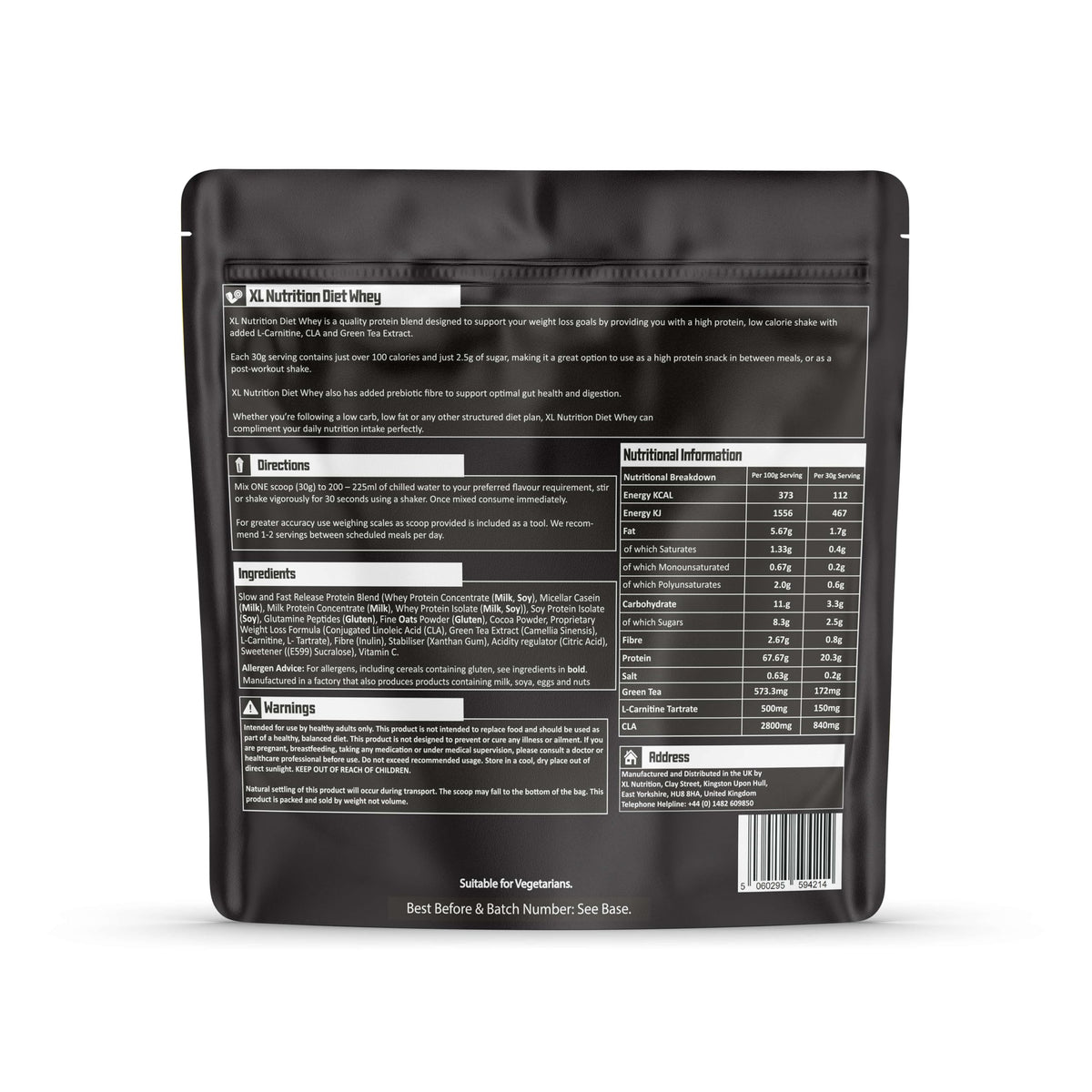 XL Nutrition Xtra Diet Whey Protein | 112 Calories | with Added L Carnitine and Green Tea Extract XL NutritionBuy Supplements Australia