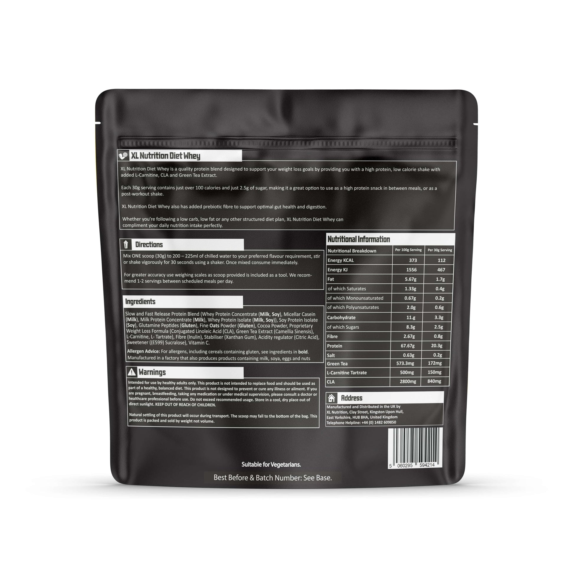 XL Nutrition Xtra Diet Whey Protein | 112 Calories | with Added L Carnitine and Green Tea Extract XL NutritionBuy Supplements Australia