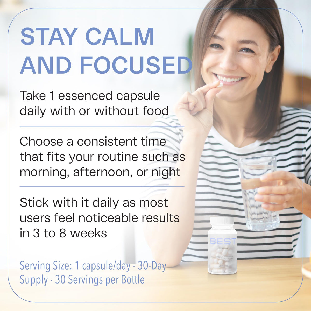 BEST Magnesium Glycinate Supplement for Women - High Absorption, Breakthrough for Sleep, Stress - Menopause Symptoms, Magnesium for Women Over 40 - Gentle on Stomach, Non-GMO, Vegan - 30 Day Supply BEST SupplementsBuy Supplements Australia