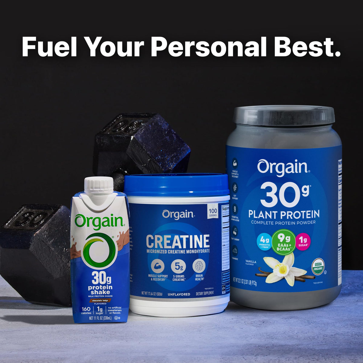 Orgain Creatine Monohydrate Micronized Powder, 100 Servings, Unflavored, Supports Muscle Growth, Post Workout Recovery and Brain Health, No Artificial Additives, for Men & Women, Vegan OrgainBuy Supplements Australia