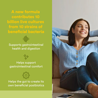 Natural Factors Whole Food Synbiotic Pre+Probiotic 10 Billion - Organic Gut & Digestive Health Supplement - Non-GMO, Gluten-Free & Dairy-Free