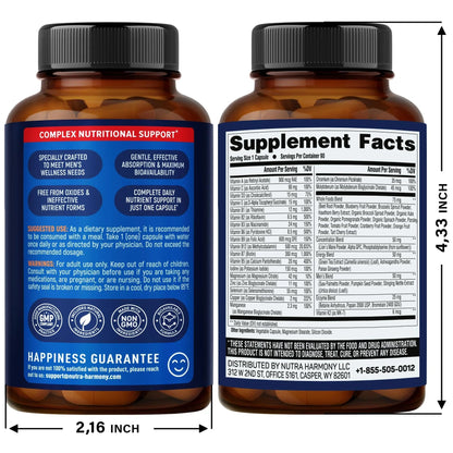 NUTRAHARMONY Multivitamins for Men & Women NUTRAHARMONY