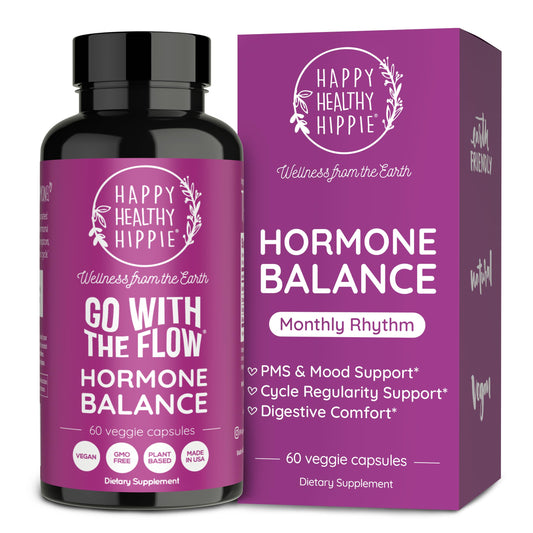 Hormone Balance for Women – PMS Support Supplement, Menopause & Perimenopause | Bloating Relief, Menstrual Cramp, Mood, PMDD | Chasteberry Supplements, Black Cohosh, Dong Quai | Vegan, Non-GMO, 60 Ct Happy Healthy HippieBuy Supplements Australia