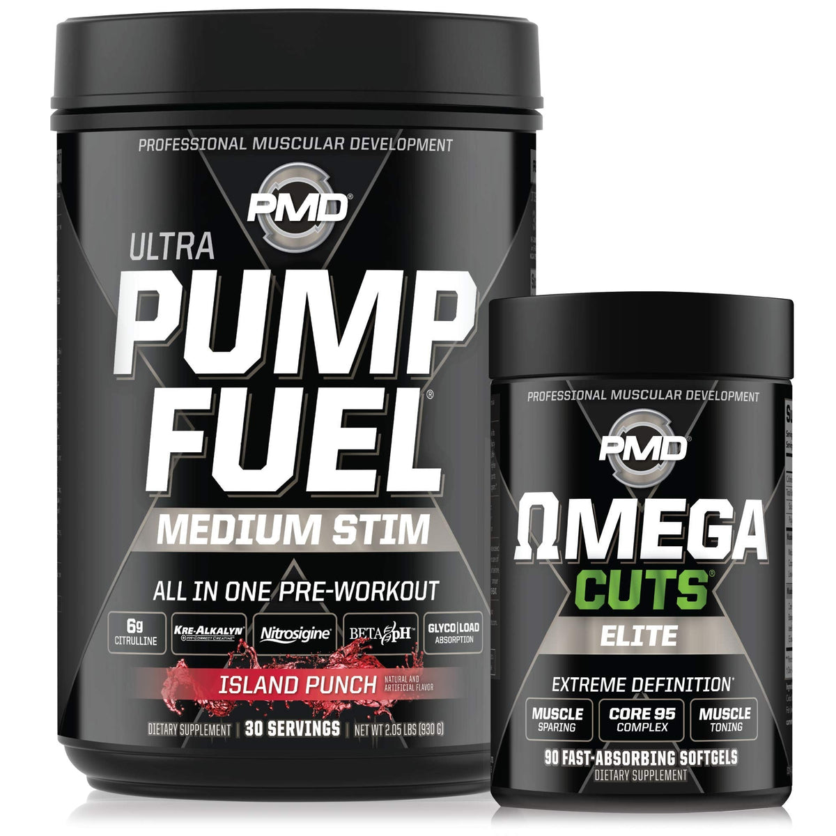 PMD Sports Ultra Pump Fuel - Pre Workout - Island Punch (30 Servings) Sports Omega