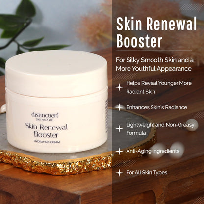 Distinction Skin Renewal Booster – Hydrating Face Moisturizer – Anti Aging Cream for Fine Lines & Wrinkles – Hydrates, Softens & Boosts Radiance – Daily Facial Cream for All Skin Types – 1 Oz Distinction buy supplements Au