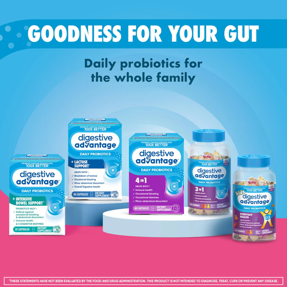 Digestive Enzyme and Probiotic Capsule- Digestive Advantage 32 Capsules, Survives 100x Better than regular 50 billion CFU, Breaks down food, helps prevent gas Digestive AdvantageBuy Supplements Australia